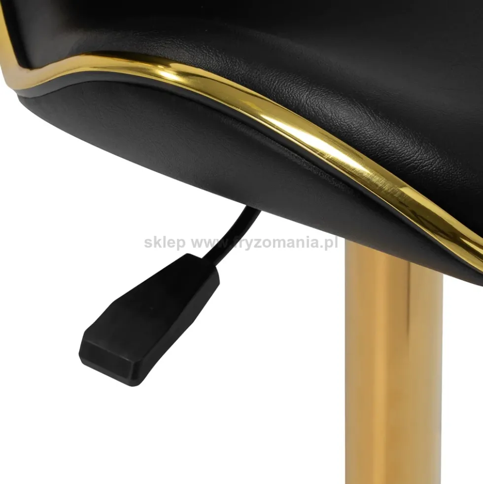 Gabbiano Taboret kosmetyczny Q-4599G Złoto-Czarny, dostępny w 48H