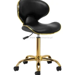 Gabbiano Taboret kosmetyczny Q-4599G Złoto-Czarny, dostępny w 48H