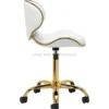 Gabbiano Taboret kosmetyczny Q-4599G Złoto-Biały, dostępny w 48H