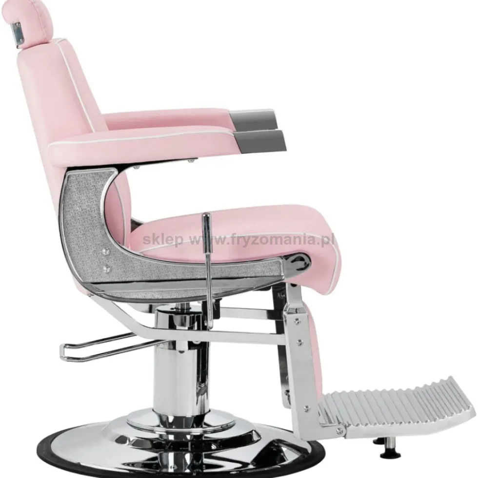 Gabbiano Visionerio Fotel barberski różowy, dostępny w 48h