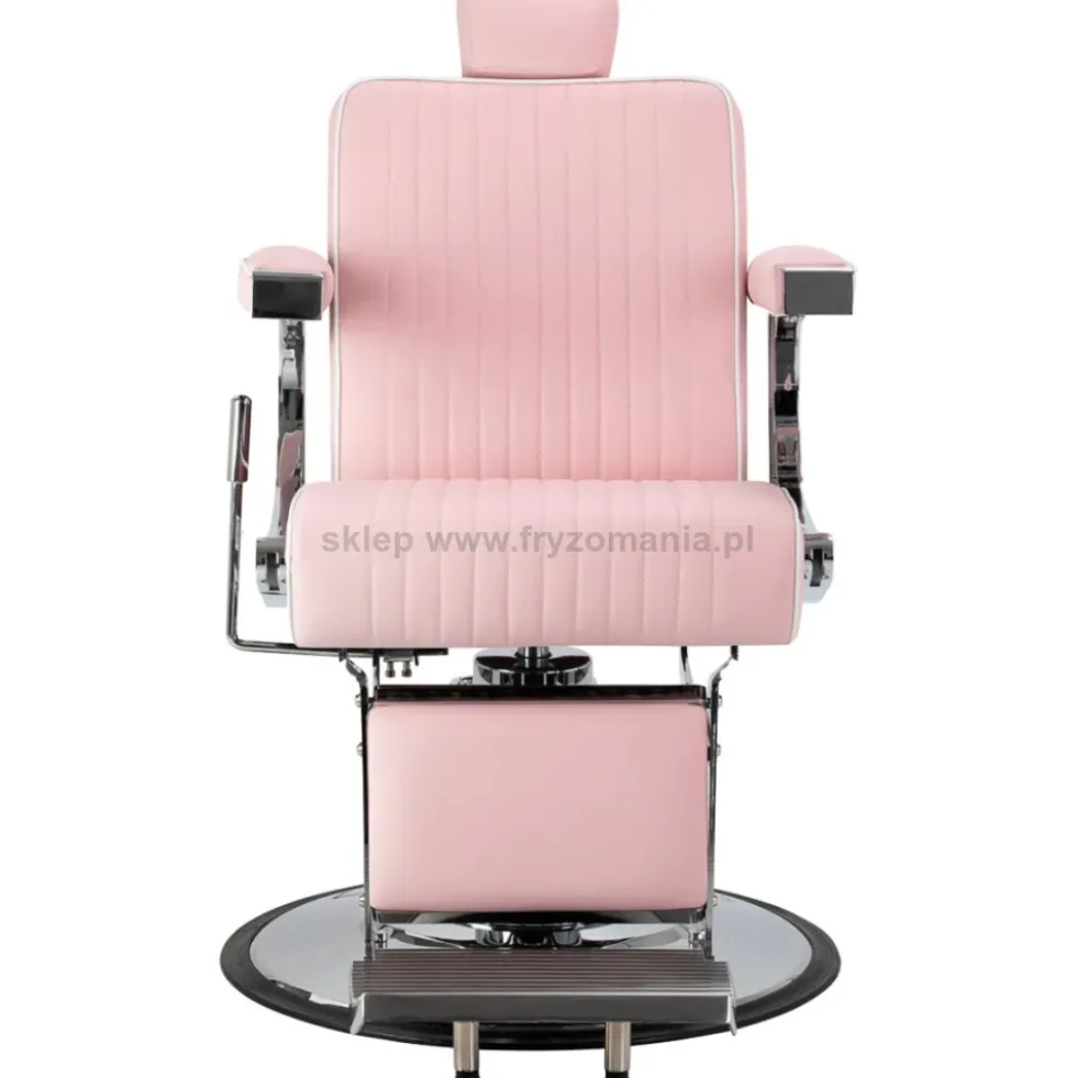 Gabbiano Visionerio Fotel barberski różowy, dostępny w 48h