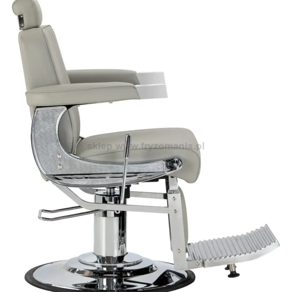 Gabbiano Visionerio Fotel barberski szary, dostępny w 48h