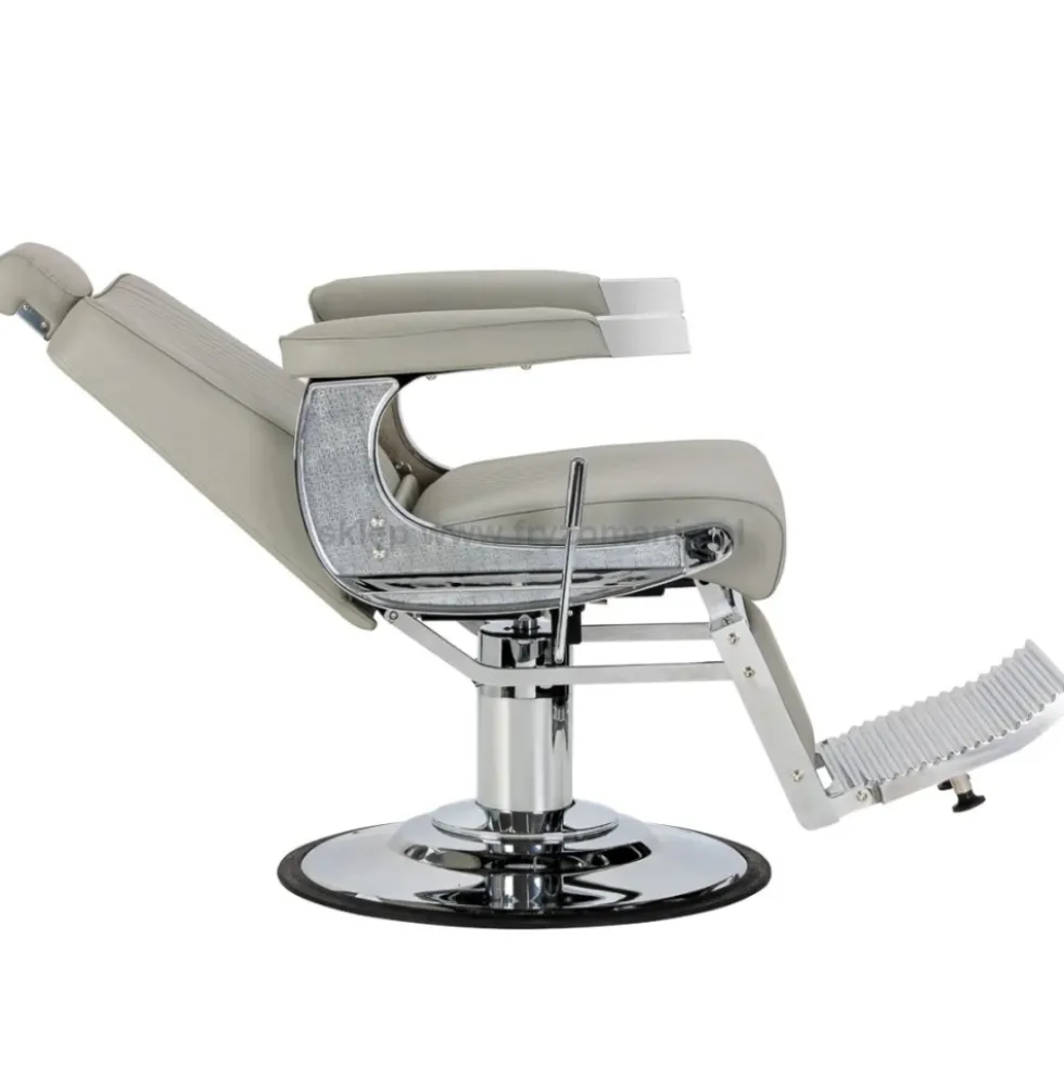 Gabbiano Visionerio Fotel barberski szary, dostępny w 48h