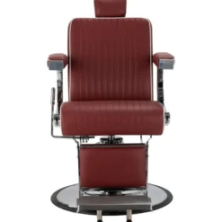 Gabbiano Visionerio Fotel barberski czerwony, dostępny w 48h