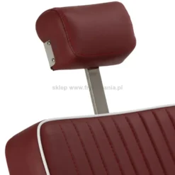 Gabbiano Visionerio Fotel barberski czerwony, dostępny w 48h