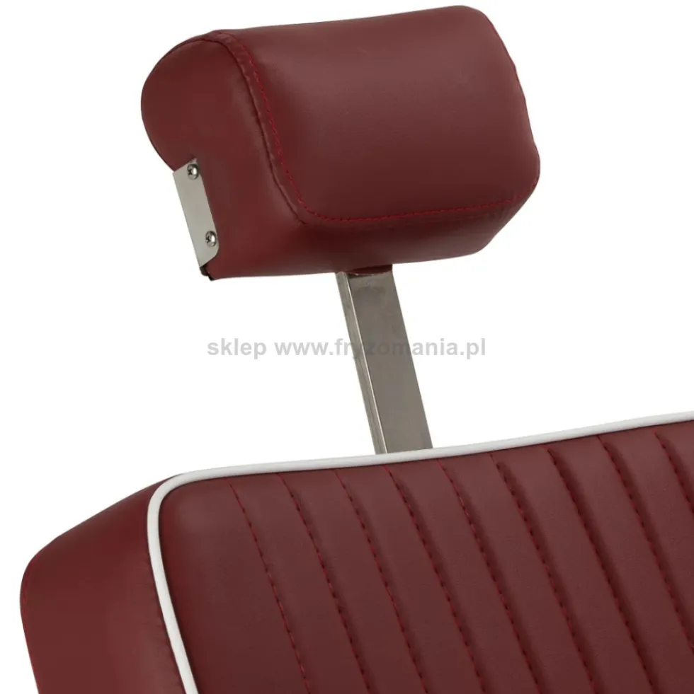 Gabbiano Visionerio Fotel barberski czerwony, dostępny w 48h