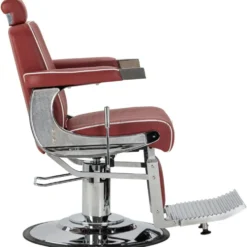 Gabbiano Visionerio Fotel barberski czerwony, dostępny w 48h