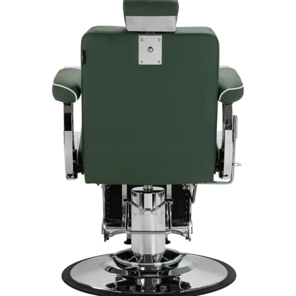 Gabbiano Visionerio Fotel barberski zielony, dostępny w 48h
