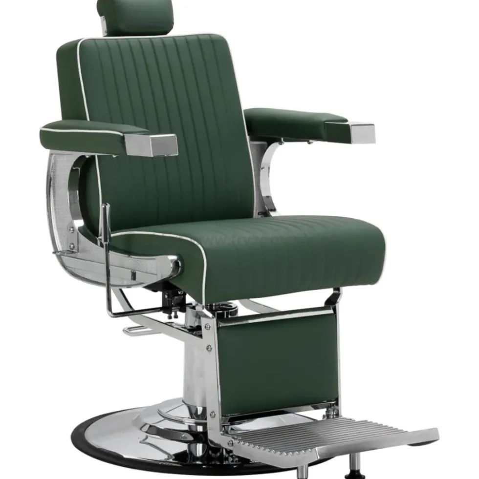 Gabbiano Visionerio Fotel barberski zielony, dostępny w 48h