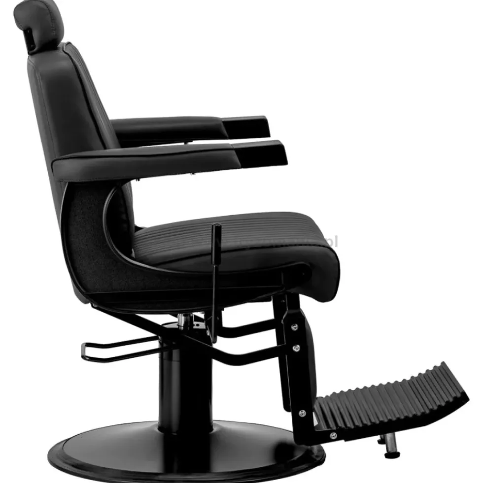 Gabbiano Visionerio Fotel barberski czarny, dostępny w 48h