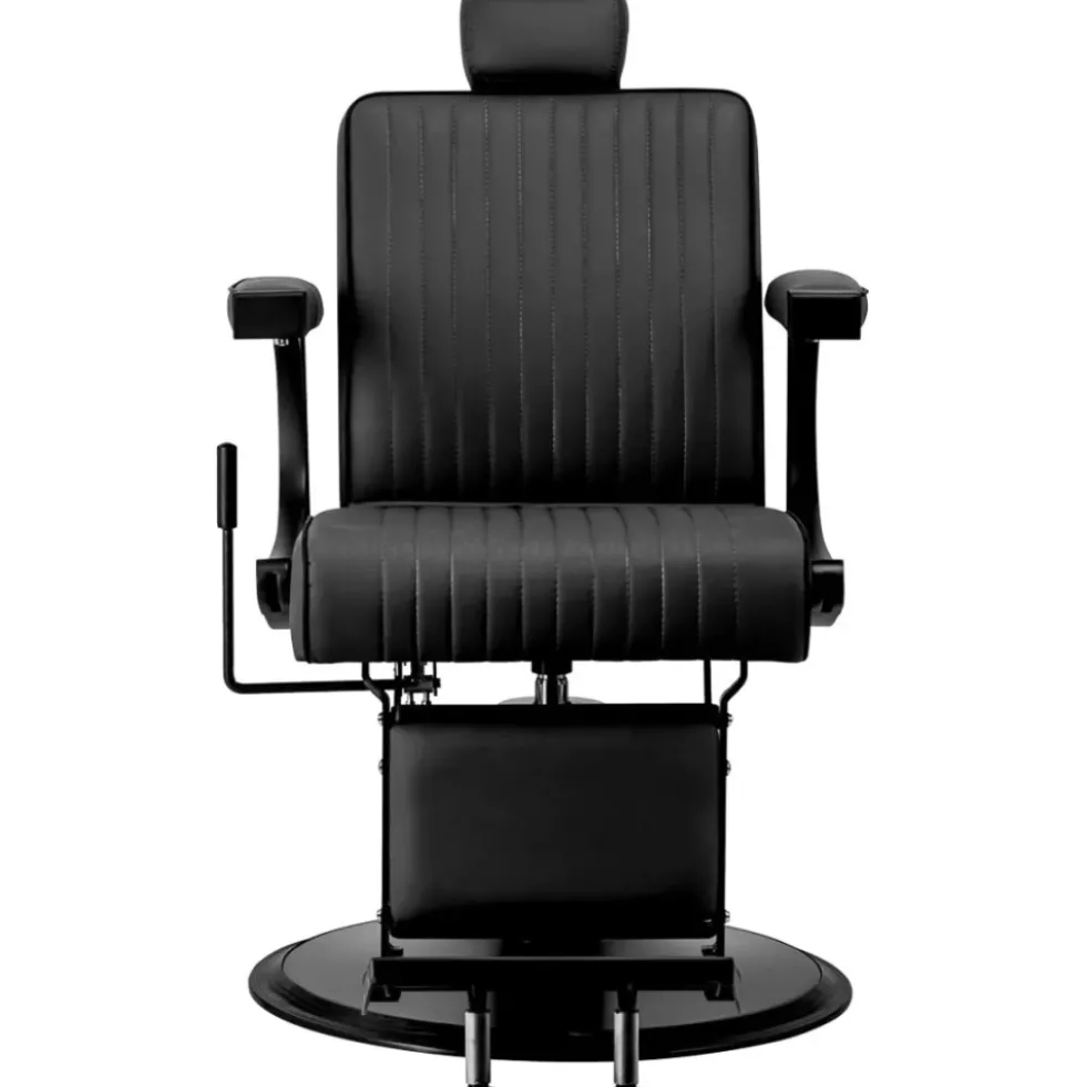 Gabbiano Visionerio Fotel barberski czarny, dostępny w 48h