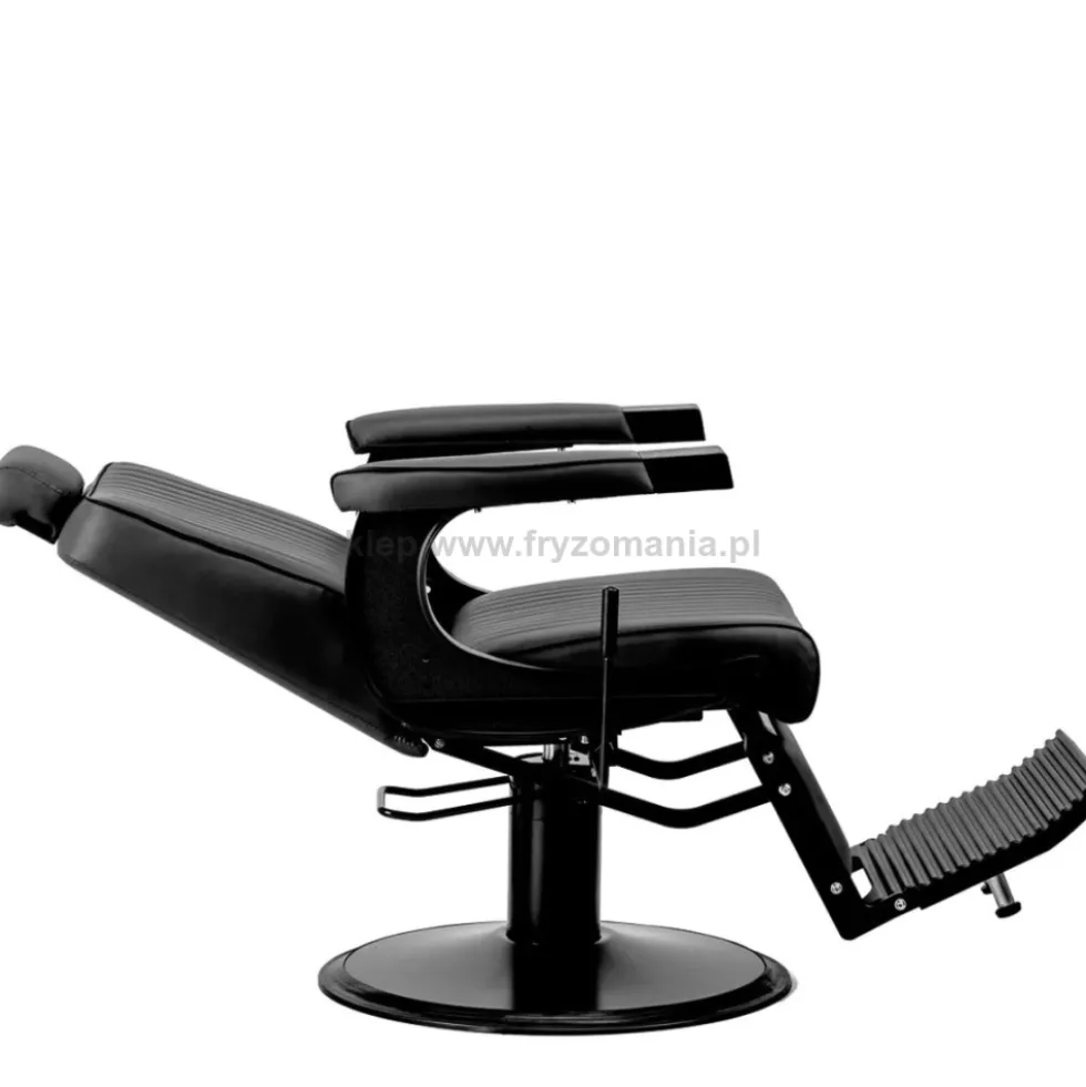 Gabbiano Visionerio Fotel barberski czarny, dostępny w 48h