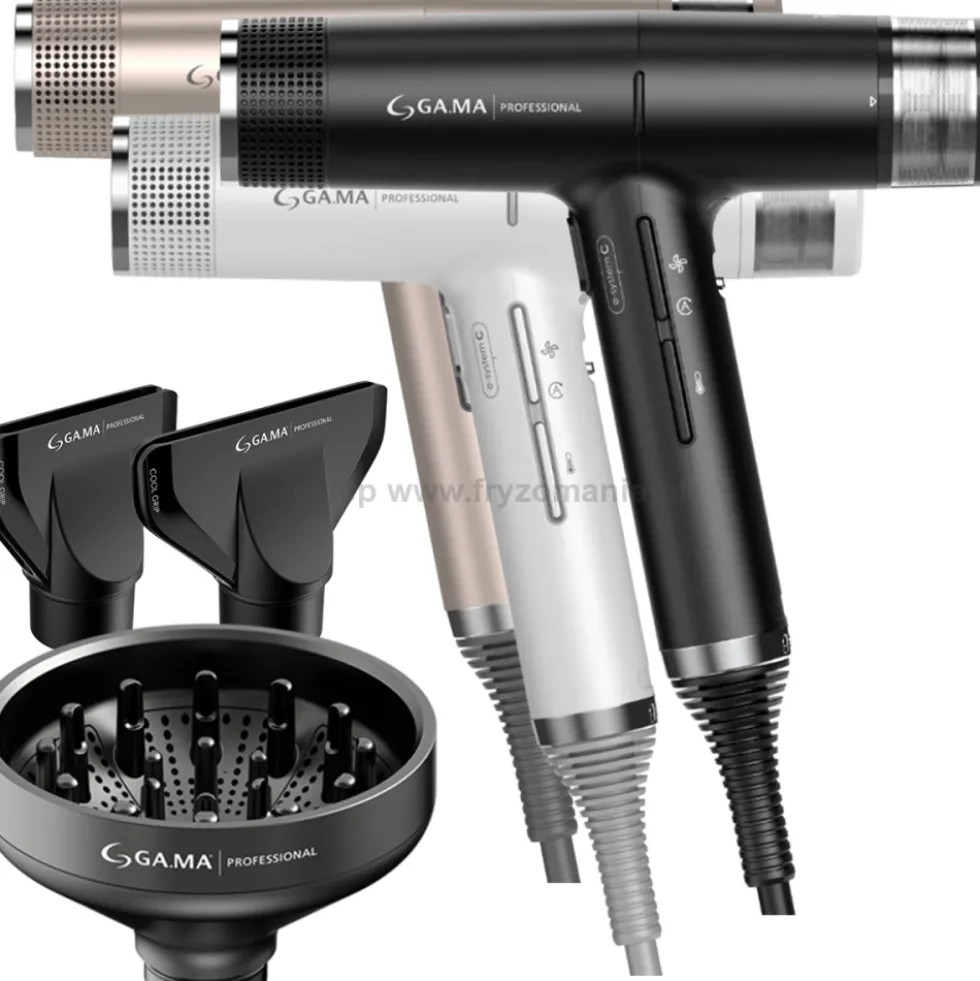 Ga.ma IQ1 Perfetto Professional Dual Filter lekka suszarka do włosów 294g, różne kolory 1600W