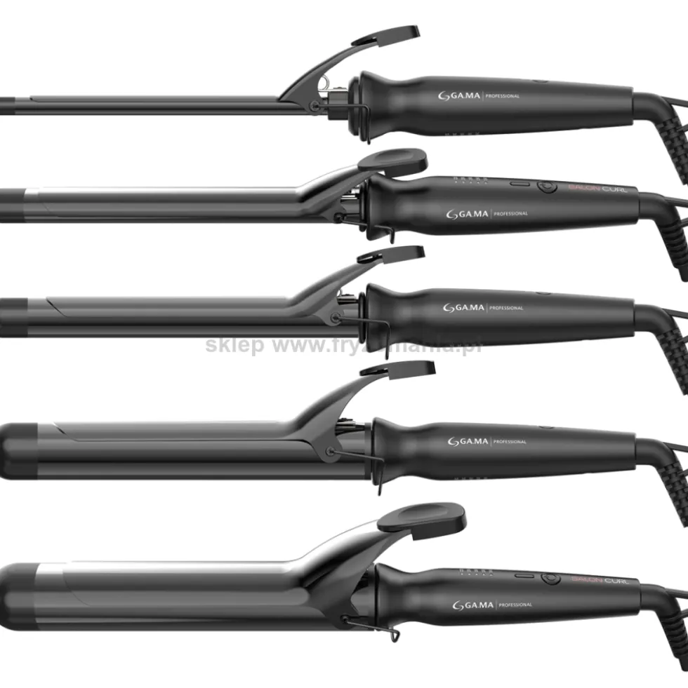 Ga.ma Salon Curl Lokówka do włosów, rozmiary 9mm - 38mm