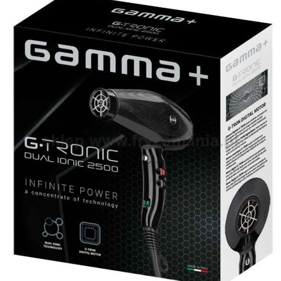 Gamma Piu G Tronic Dual Ionic 2500 Suszarka do włosów z jonizacją, różne kolory 2500W