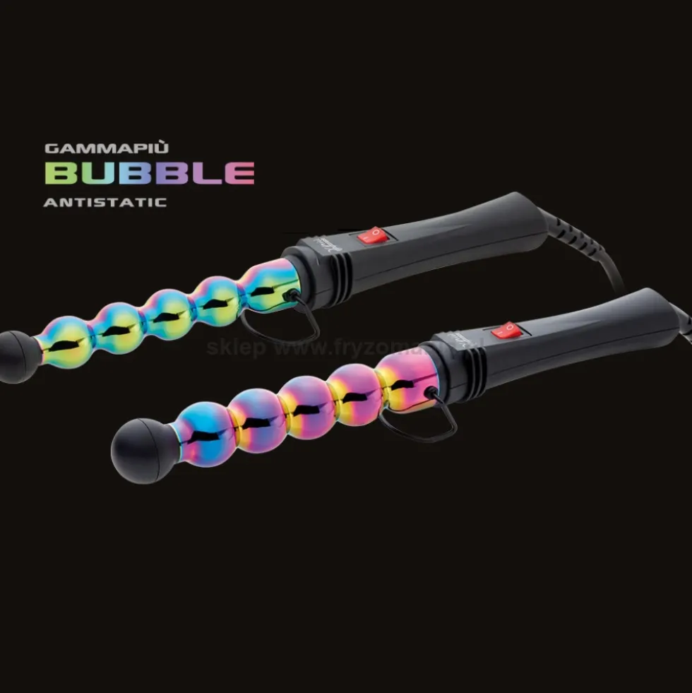 Gamma Piu Iron Bubble Rainbow lokówka do włosów, kulkowa 33mm