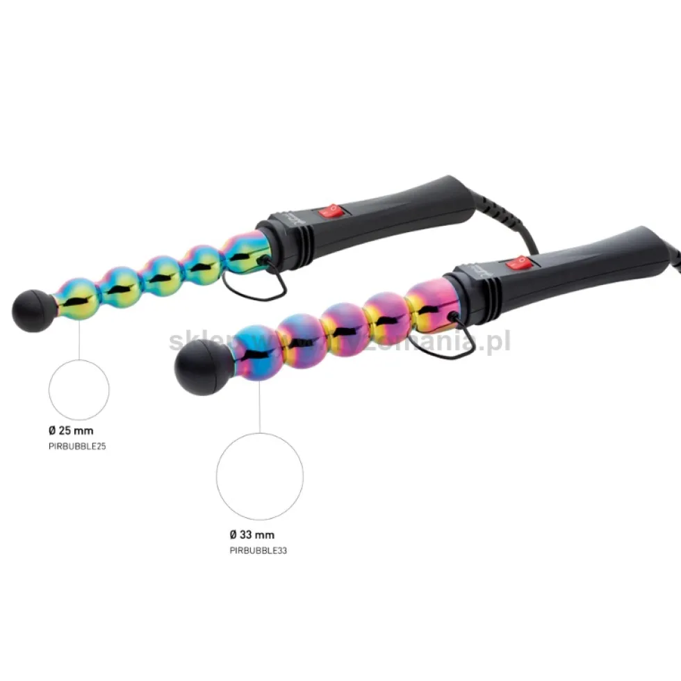 Gamma Piu Iron Bubble Rainbow lokówka do włosów, kulkowa 33mm