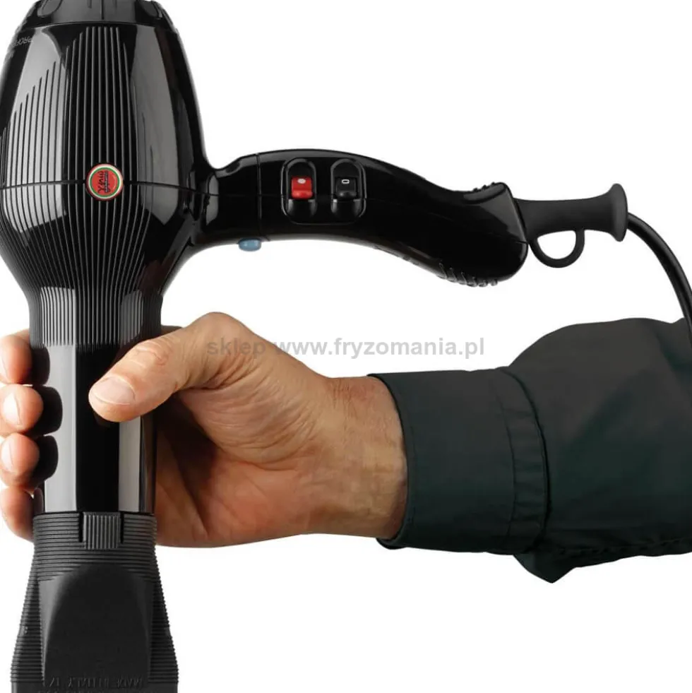 Gamma Piu 5555 Turbo Tormalionic, suszarka do włosów czarna 2400W