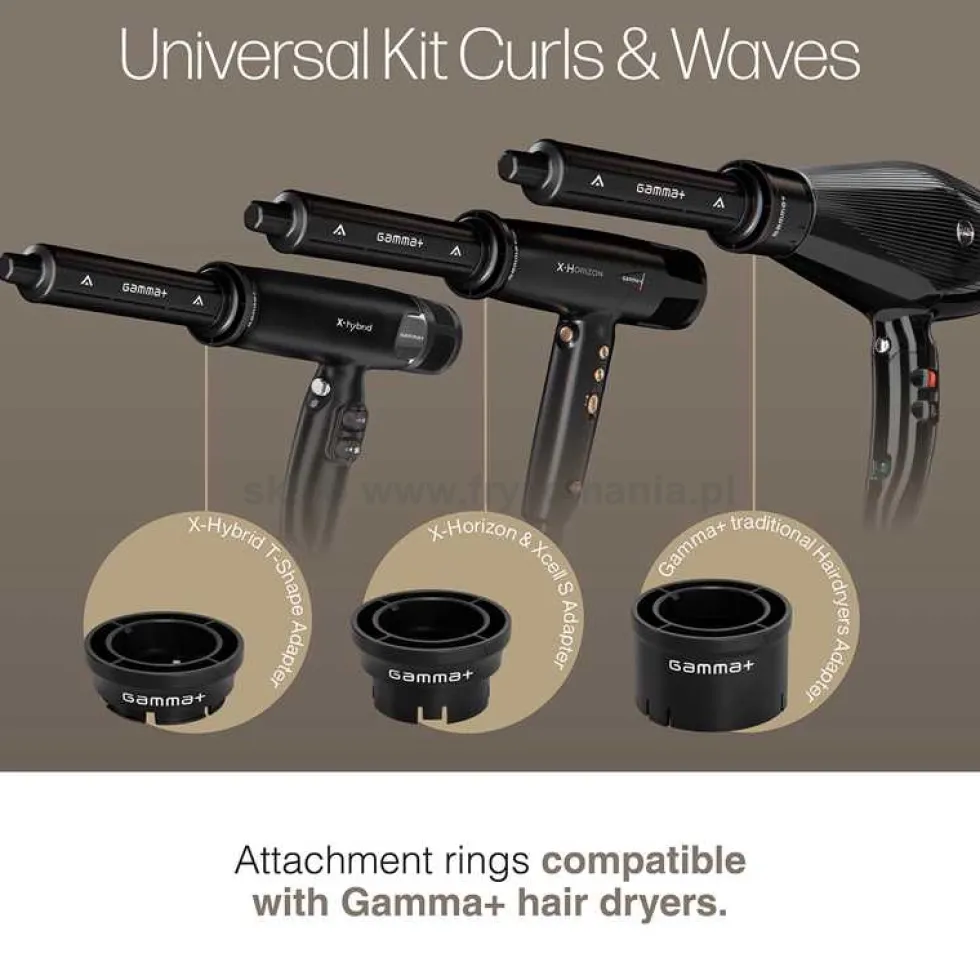 Gamma Piu Universal Curls&Waves Nakładki na suszarkę do loków i fal