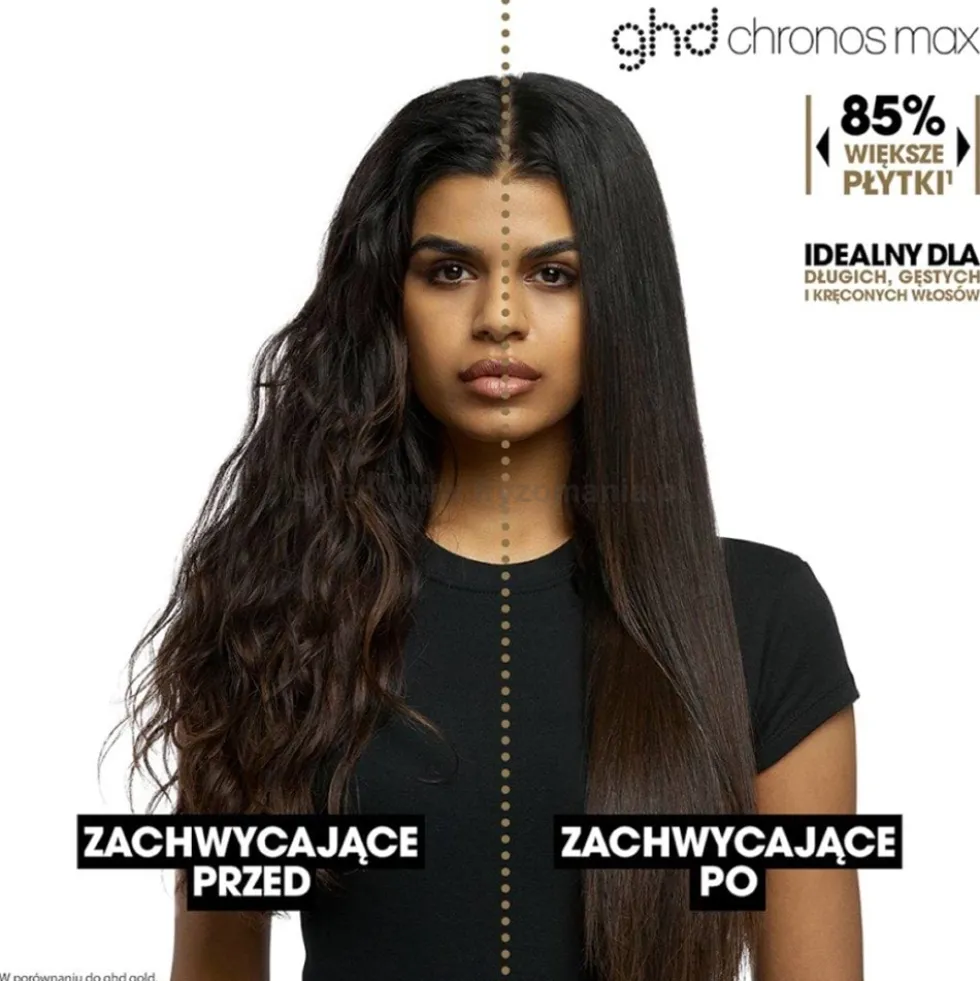 ghd Chronos Max Prostownica do włosów, czarna