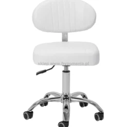 Giovanni Y08 taboret kosmetyczny biały, dostępny w 48h