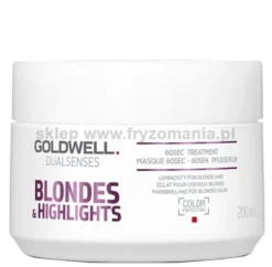 Goldwell Dualsenses Blondes 60s maska neutralizująca do włosów blond 200ml