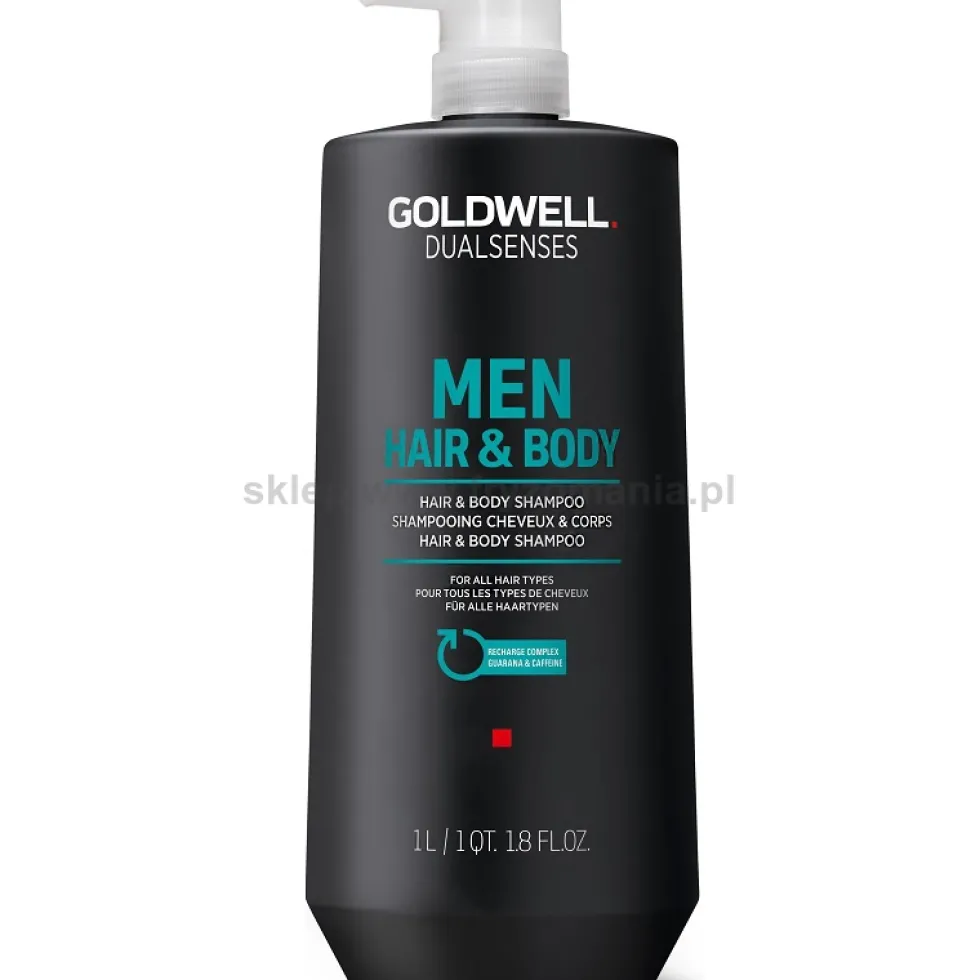 Goldwell Dualsenses For Men Hair & Body szampon do włosów i ciała dla mężczyzn 1000ml