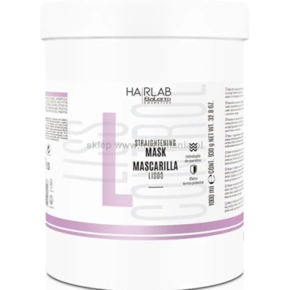 HairLab Liss Control Maska wygładzająca włosy, z keratyną 1000ml