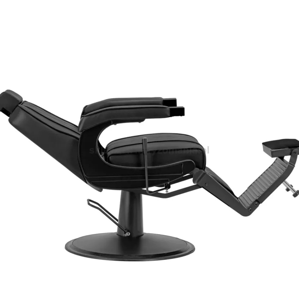 Hair System BM88066 Fotel barberski czarny, czarna rama, dostępny w 48h