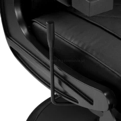 Hair System BM88066 Fotel barberski czarny, czarna rama, dostępny w 48h