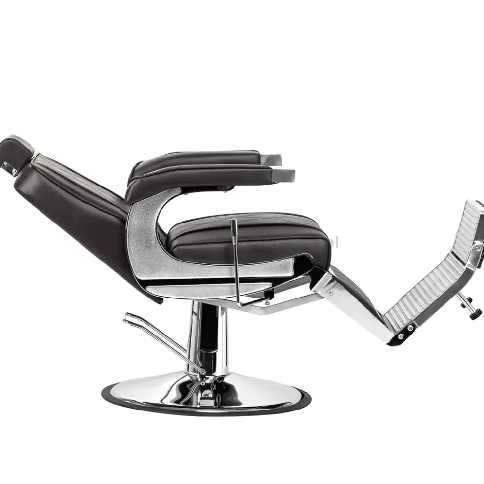 Hair System BM88066 Fotel barberski brązowy, dostępny w 48h