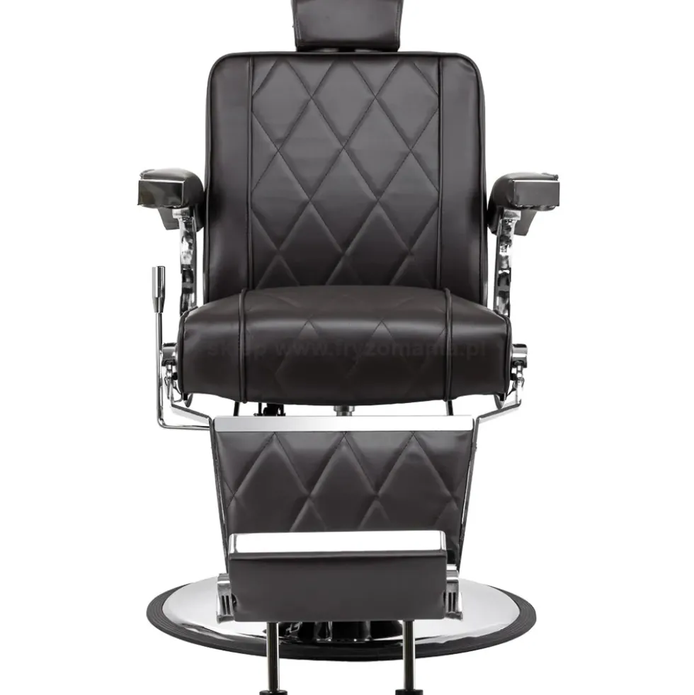 Hair System BM88066 Fotel barberski brązowy, dostępny w 48h