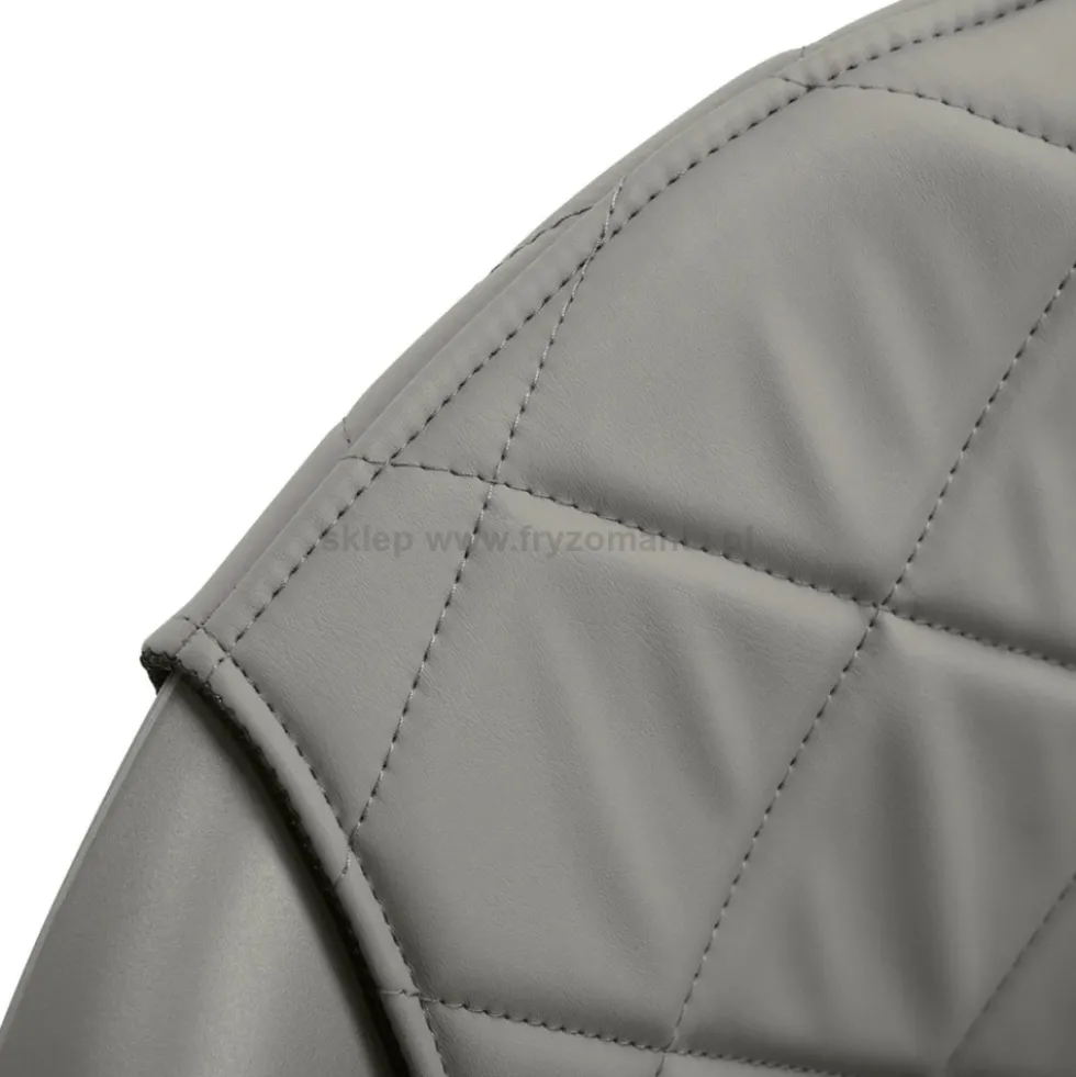 Hair System Halo Fotel fryzjerski szary, czarna podstawa, dostępny w 48h