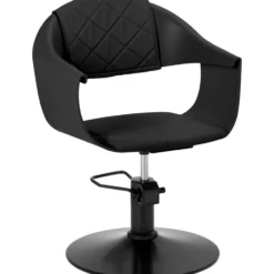 Hair System Halo Fotel fryzjerski czarny, czarna podstawa, dostępny w 48h