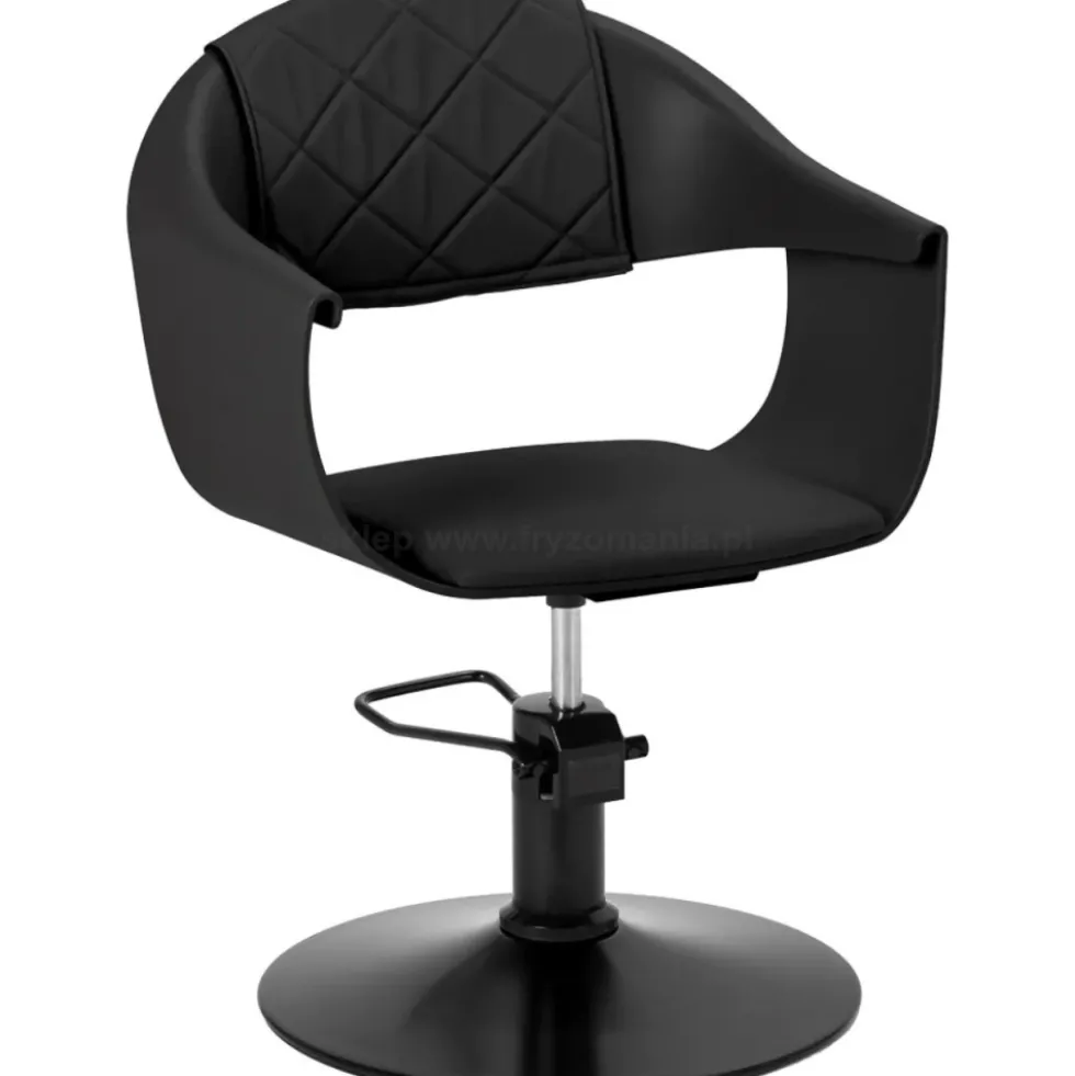 Hair System Halo Fotel fryzjerski czarny, czarna podstawa, dostępny w 48h