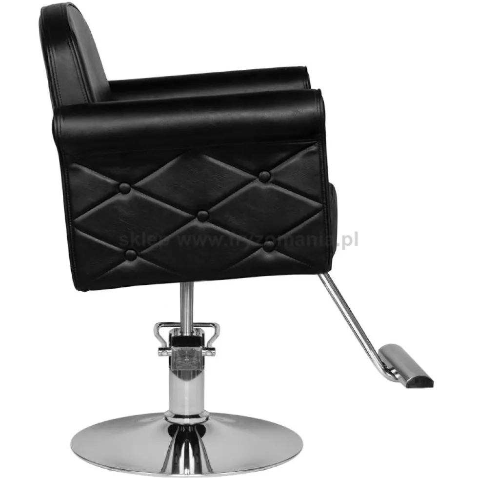 Hair System HS69 Fotel fryzjerski, czarny dostępny w 48h