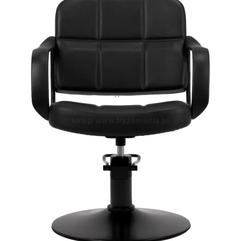 Hair System Komodo Fotel fryzjerski czarny, dostępny w 48h