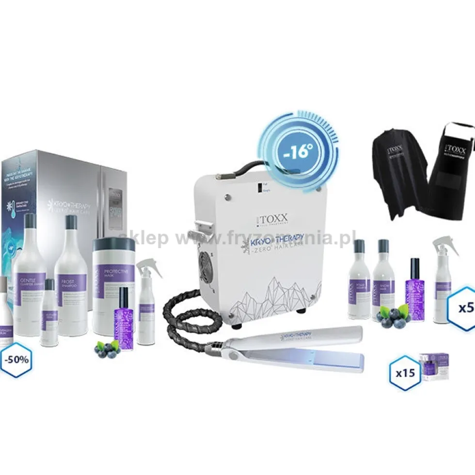 Hair.Toxx Kryotherapy Frozen Machine Urządzenie do krioterapii włosów, pakiet Premium