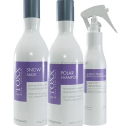 Hair.Toxx Zestaw prezentowy - szampon Polar 300ml, maska Snow 300ml i odżywka Zero Frizz 150ml