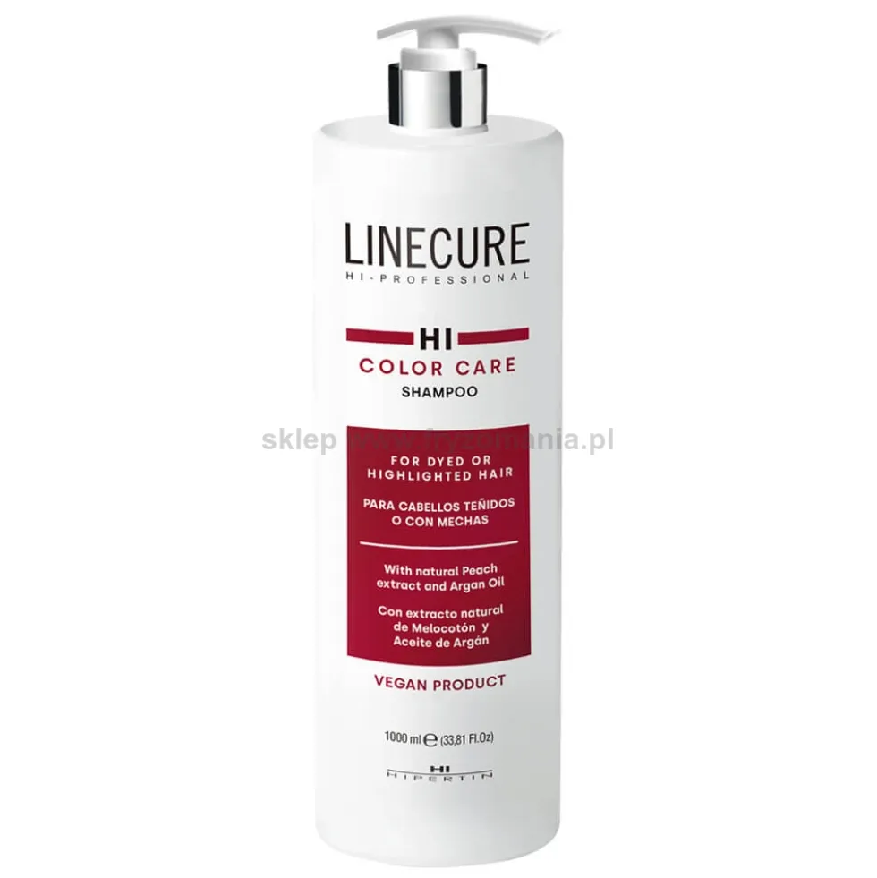 Hipertin Linecure Color Argan Oil szampon do włosów farbowanych z olejkiem arganowym 1000ml