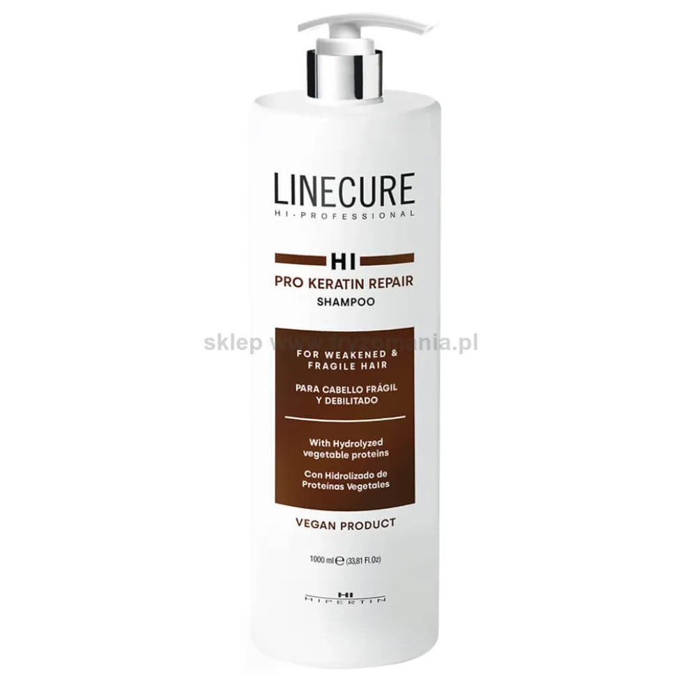 Hipertin Linecure Pro Keratin szampon do włosów czysta keratyna 1000ml