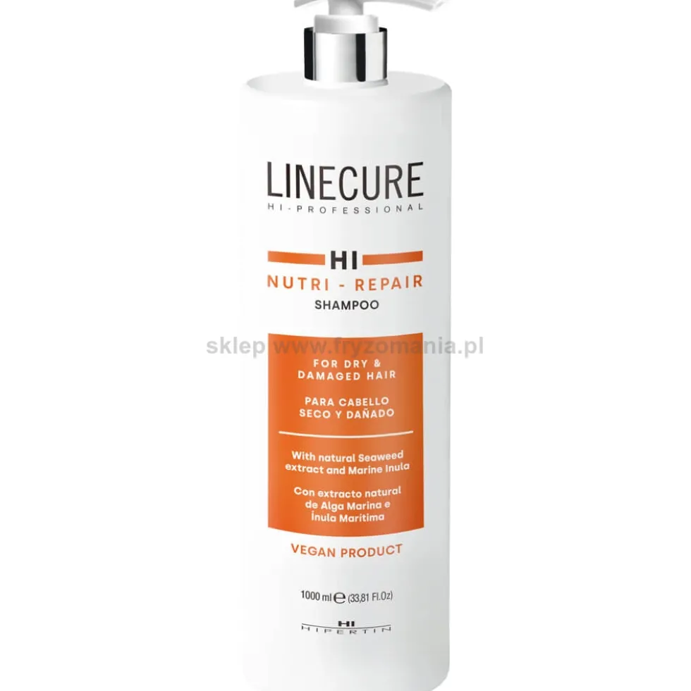 Hipertin Linecure Repair - zestaw nawilżająco-regenerujący włosy szampon1000ml i maska 500ml