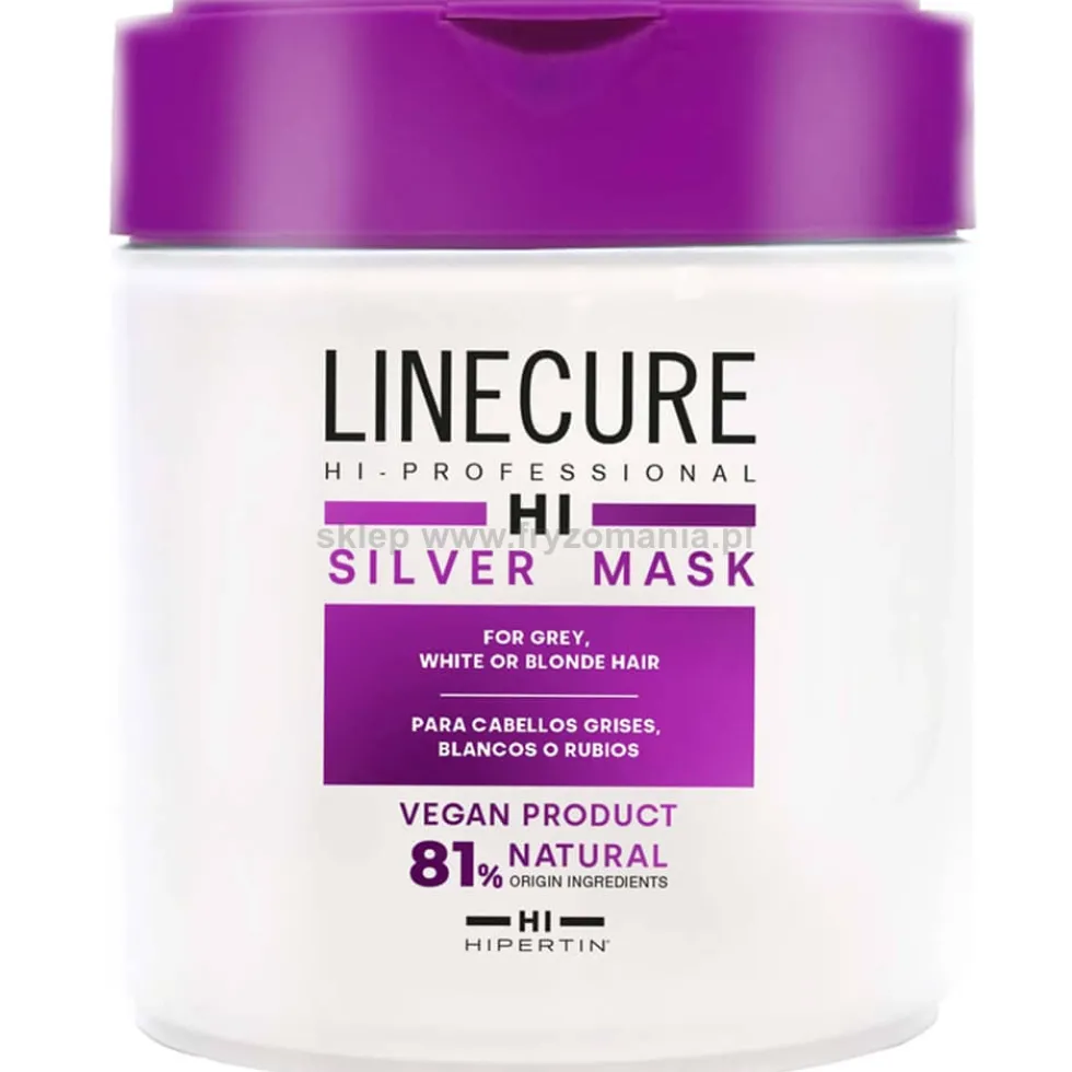 Hipertin Linecure Silver Maska do włosów siwych, odbarwionych i blond 500ml