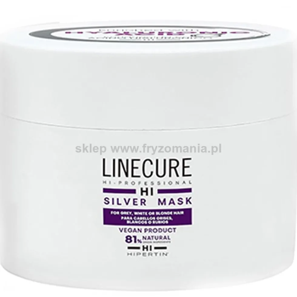 Hipertin Linecure Silver Maska do włosów siwych, blond i rozjaśnianych 250ml