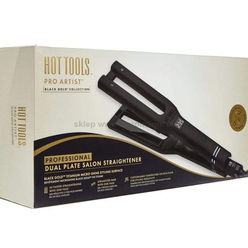 Hot Tools Dual Plate Black Gold Prostownica do włosów z podwójnymi płytkami