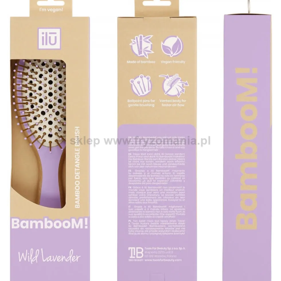 Ilu Bamboom Detangle Brush Szczotka do rozczesywania włosów, medium / large