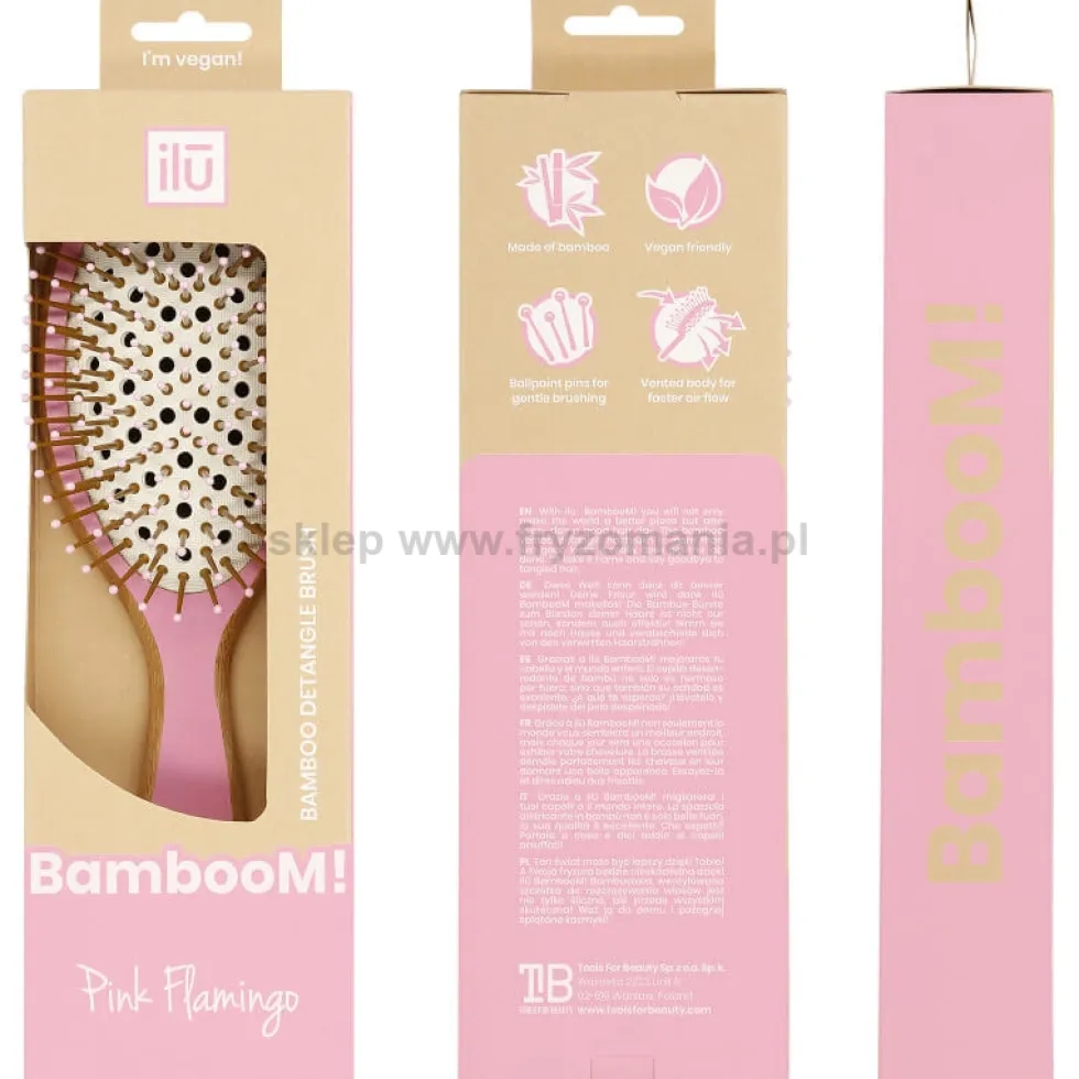 Ilu Bamboom Detangle Brush Szczotka do rozczesywania włosów, medium / large