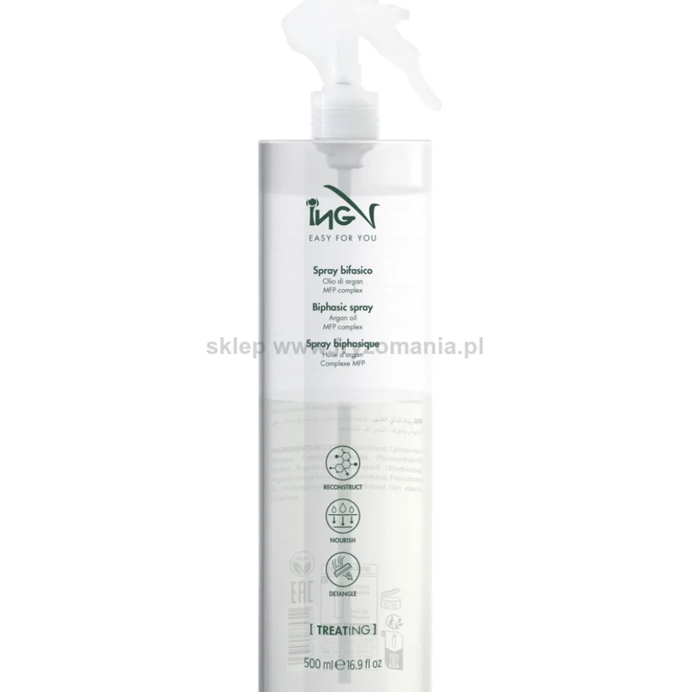 ING Biphasic Spray Odżywka nawilżająca do włosów, dwufazowa 500ml