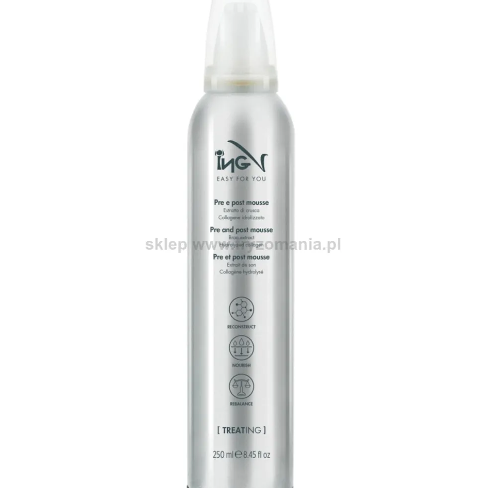 ING Pre-Post Pianka do włosów odżywczo-termoochronna 250ml