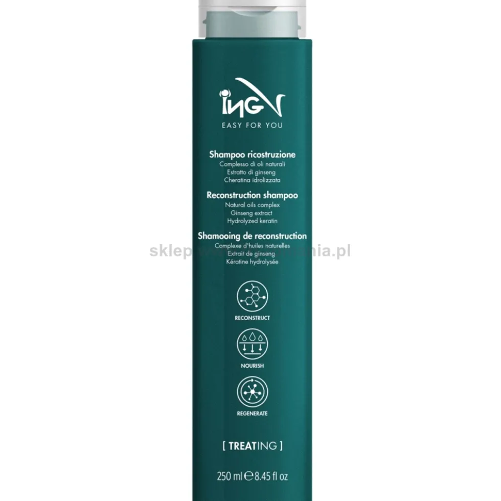 ING Reconstruction Szampon do włosów odbudowujący po zabiegach fryzjerskich 250ml